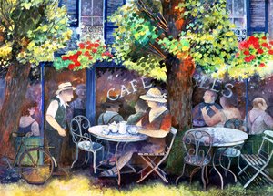 Cafe Jules, 1994 (akryylimuste, guassi)